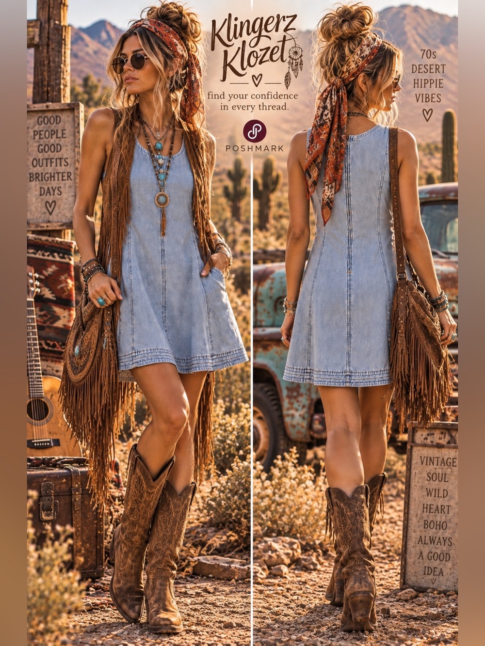 Free Assembly Light Wash Denim Mini Dress XL 16-18 NWT Pockets Boho Western